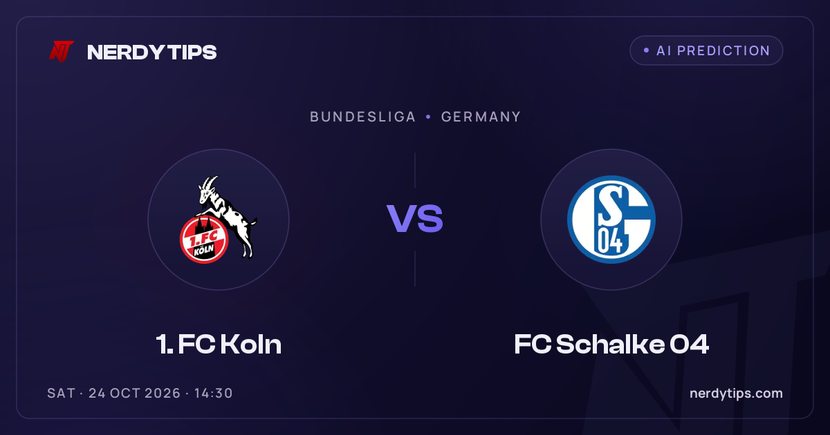 1. FC Koln vs FC Schalke 04 Tipp