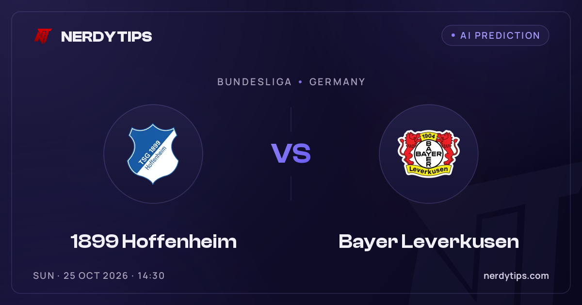 1899 Hoffenheim vs Bayer Leverkusen Prediction