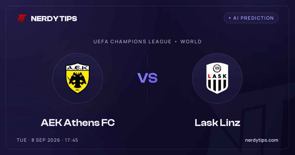 AEK Athens FC vs Lask Linz Typy