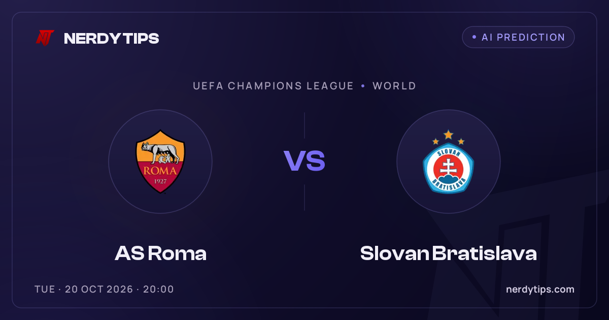 AS Roma vs Slovan Bratislava Tipp