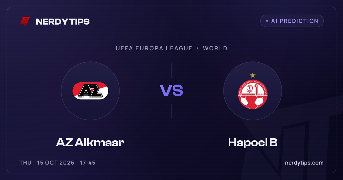 AZ Alkmaar vs Hapoel B Palpite