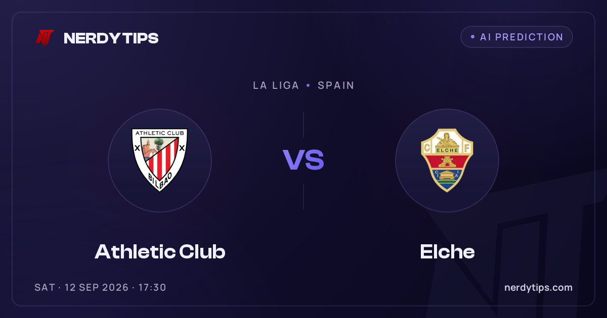 Athletic Club vs Elche Typy
