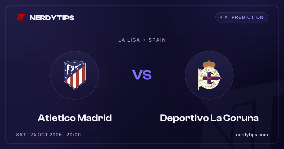 Atletico Madrid vs Deportivo La Coruna Typy