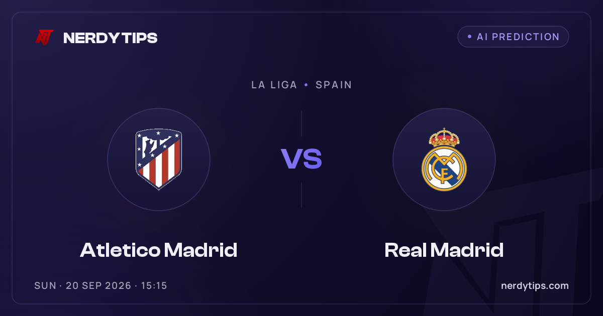 Atletico Madrid vs Real Madrid Prediction