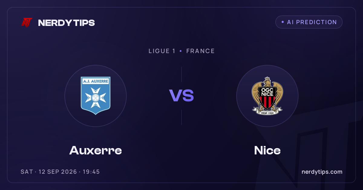 Auxerre vs Nice Palpite