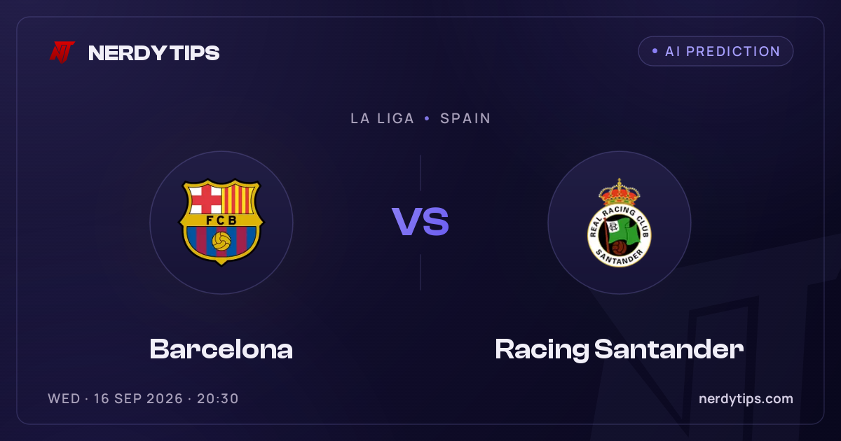 Barcelona vs Racing Santander Typy