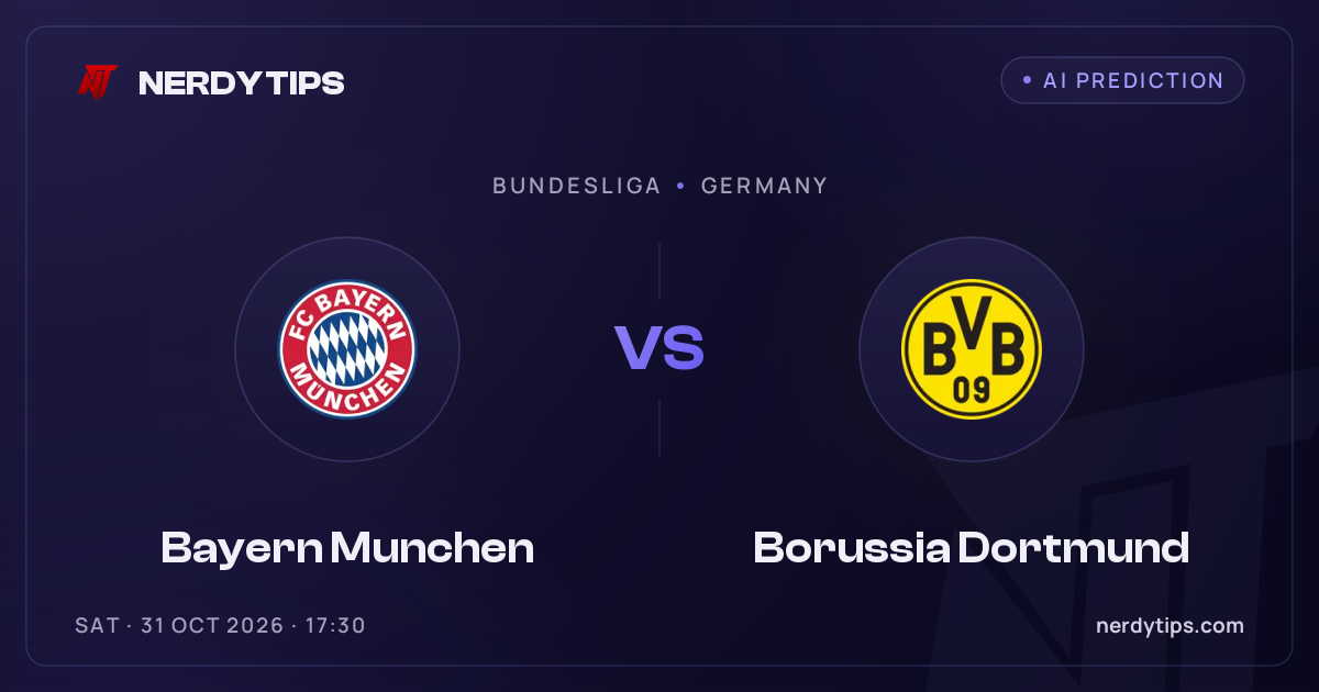 Bayern Munchen vs Borussia Dortmund Speltips