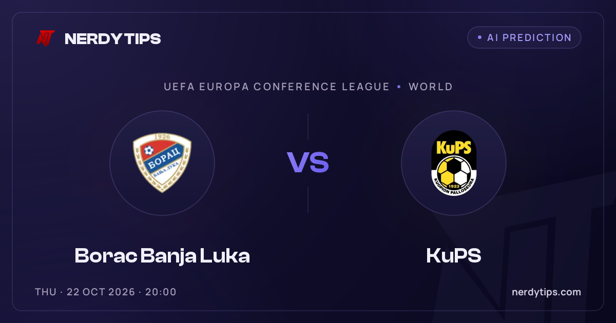 Borac Banja Luka vs KuPS Tipp