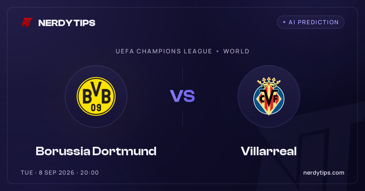 Borussia Dortmund vs Villarreal Typy