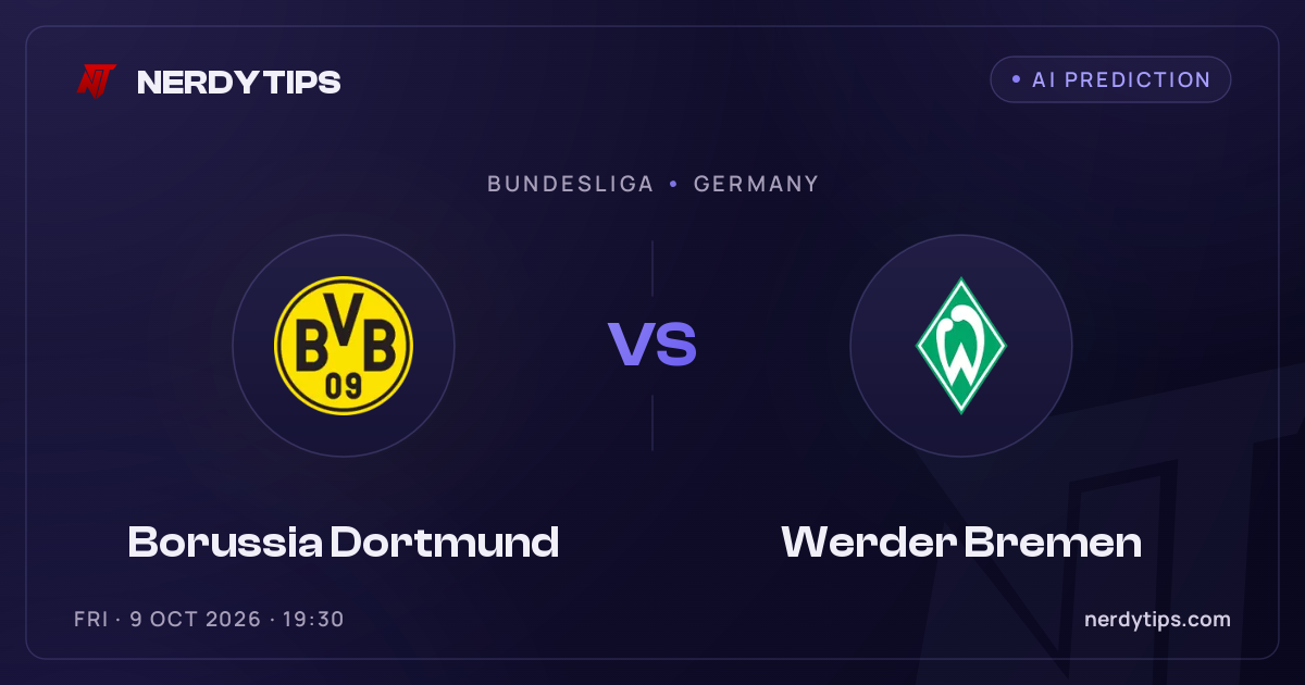 Borussia Dortmund vs Werder Bremen Typy