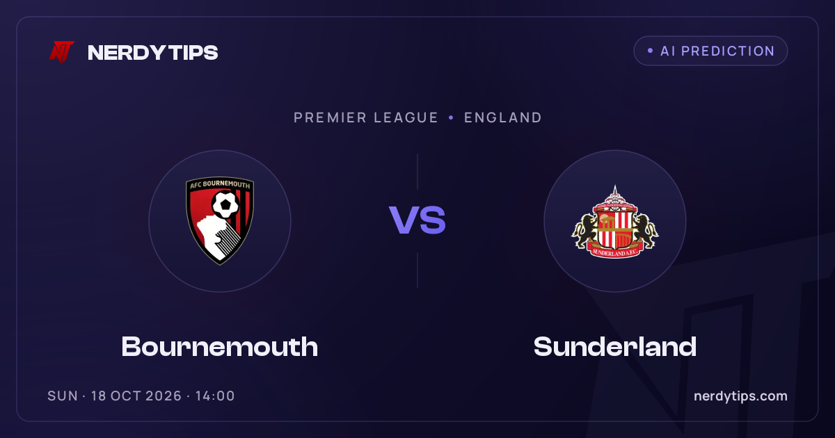Bournemouth vs Sunderland Palpite