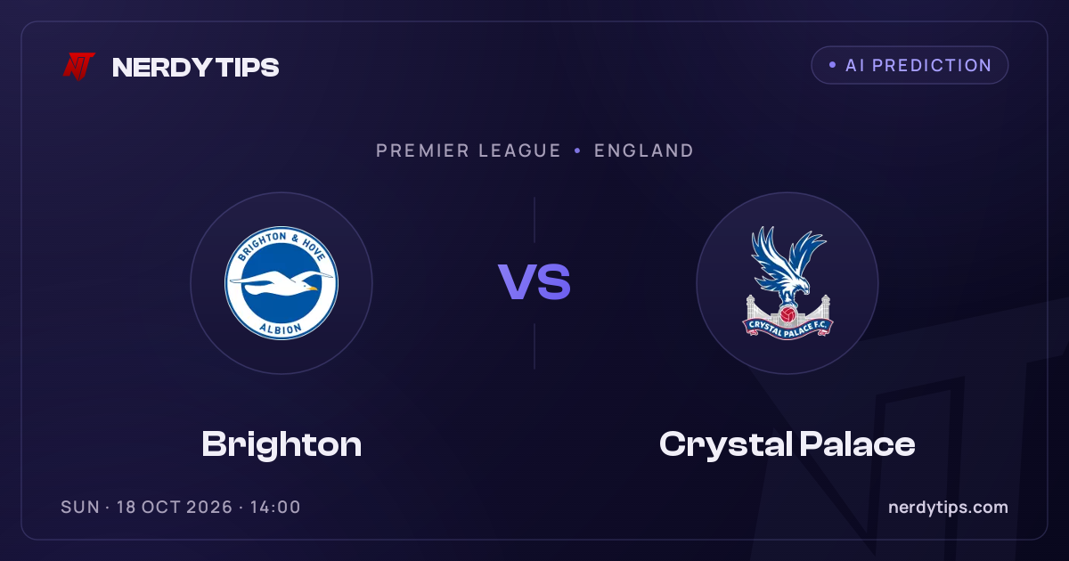Brighton vs Crystal Palace Palpite