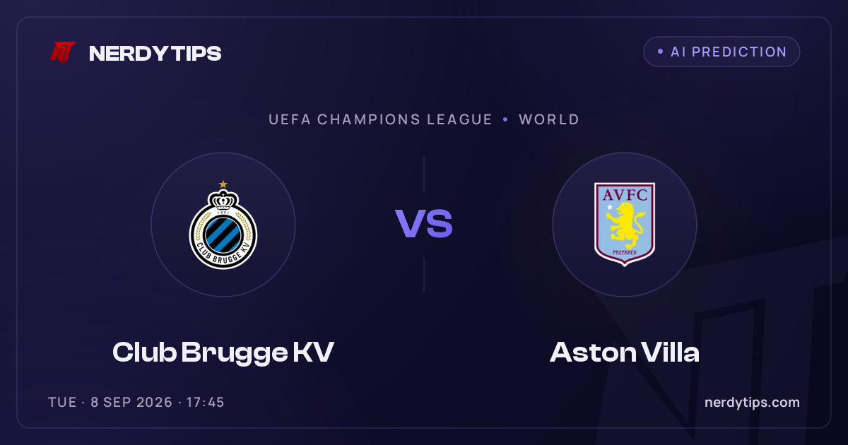 Club Brugge KV vs Aston Villa Typy