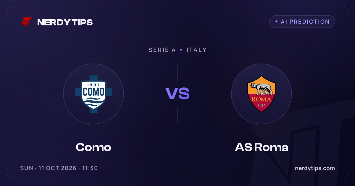Como vs AS Roma Pronóstico