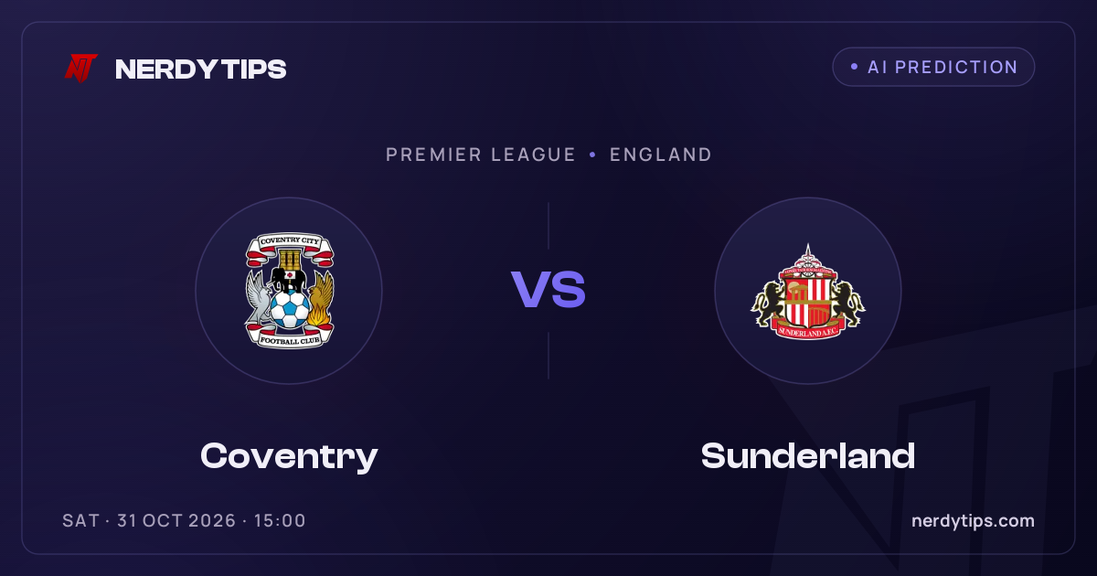 Coventry vs Sunderland Prediction