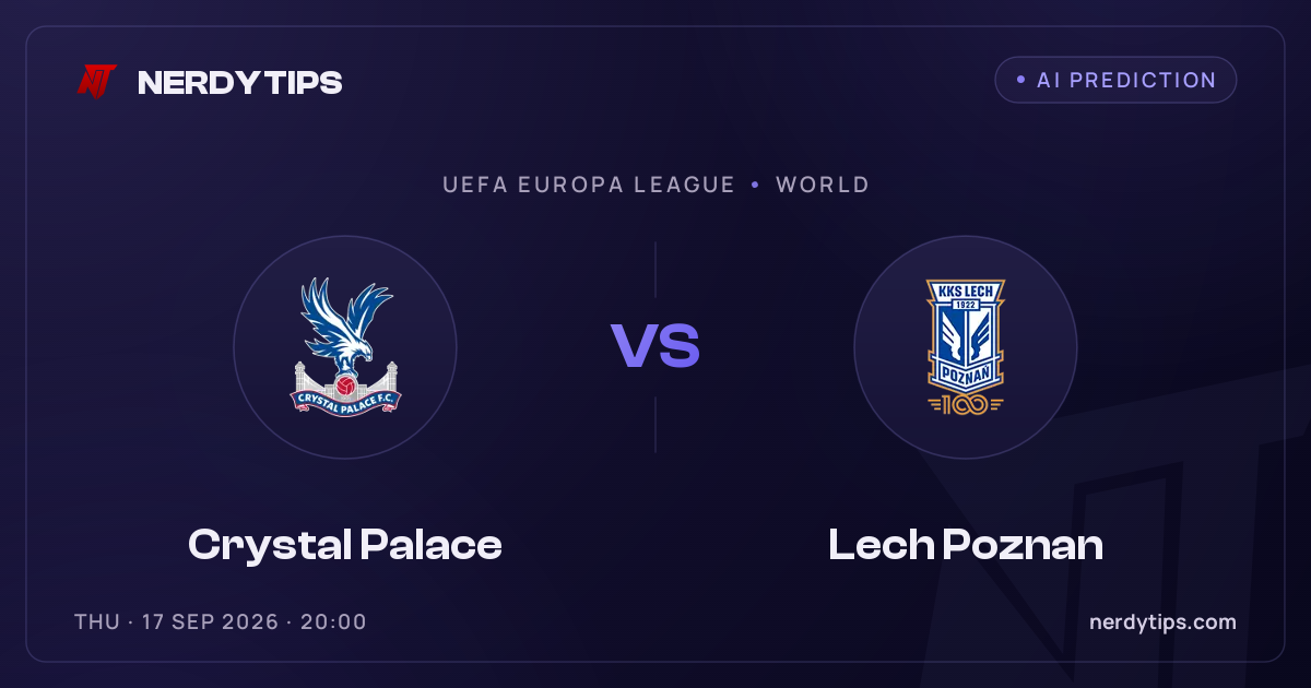 Crystal Palace vs Lech Poznan Προγνωστικό