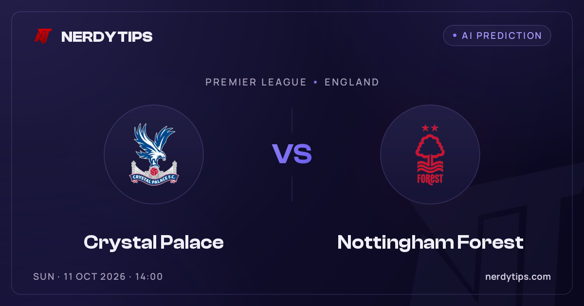 Crystal Palace vs Nottingham Forest Prediction