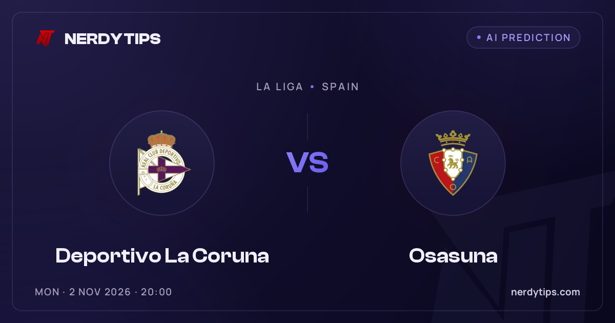 Deportivo La Coruna vs Osasuna Tipp