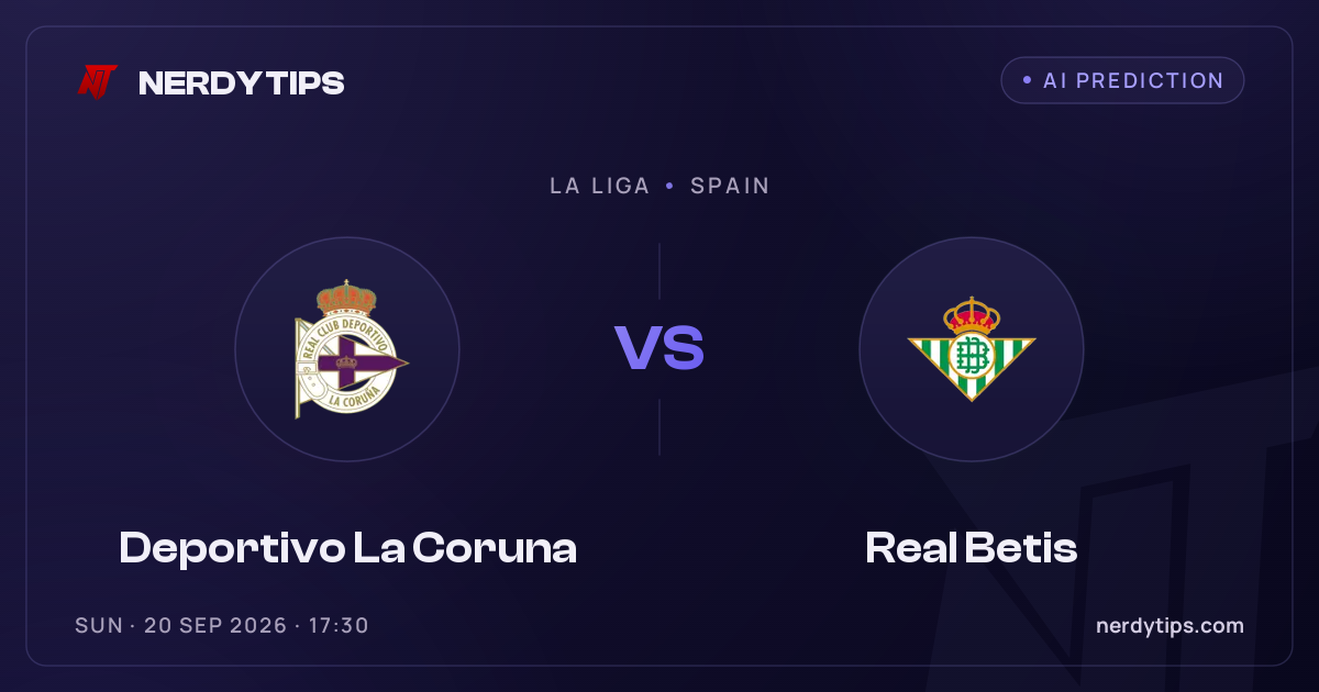 Deportivo La Coruna vs Real Betis Prediction