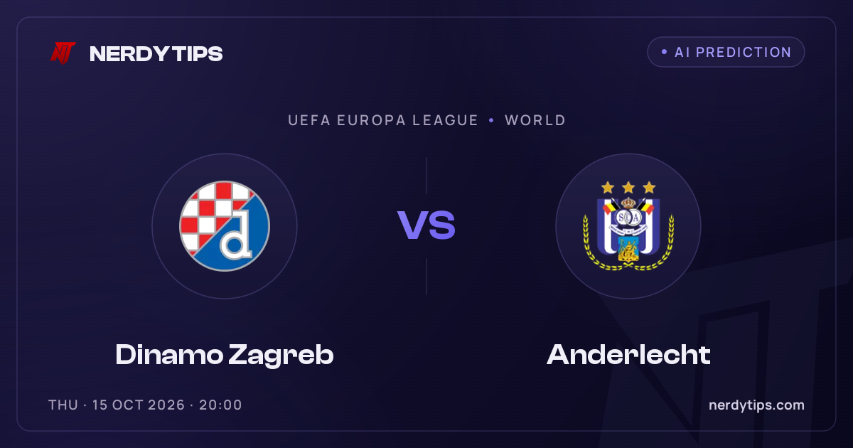 Dinamo Zagreb vs Anderlecht Prediction