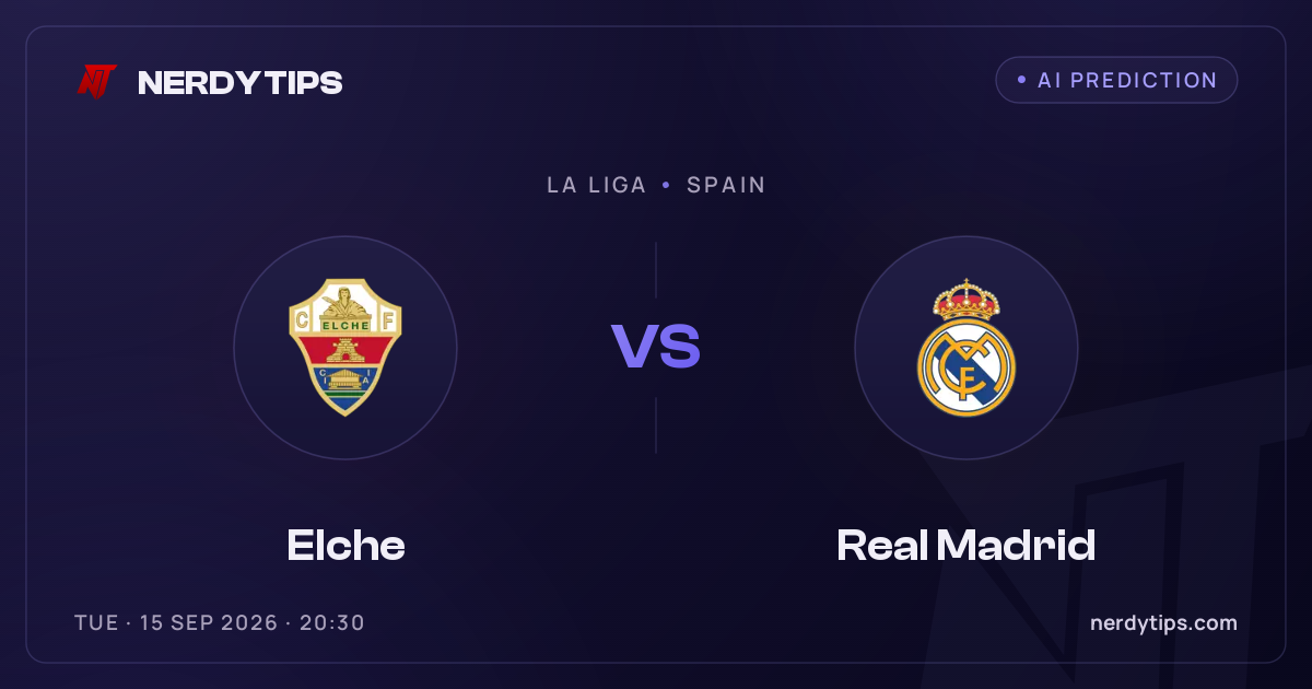 Elche vs Real Madrid Palpite