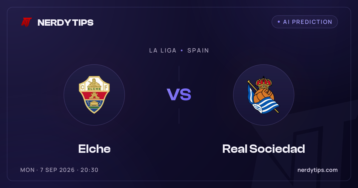 Elche vs Real Sociedad Typy