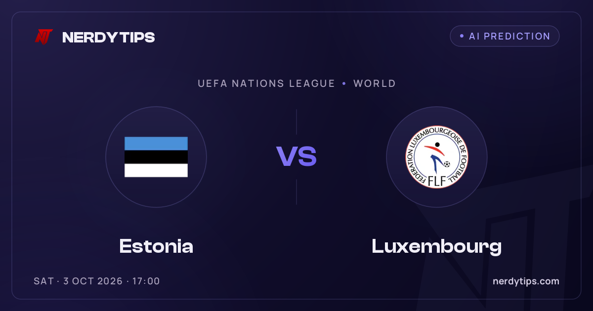 Estônia vs Luxemburgo Palpite
