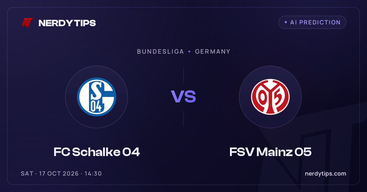 FC Schalke 04 vs FSV Mainz 05 Voorspelling