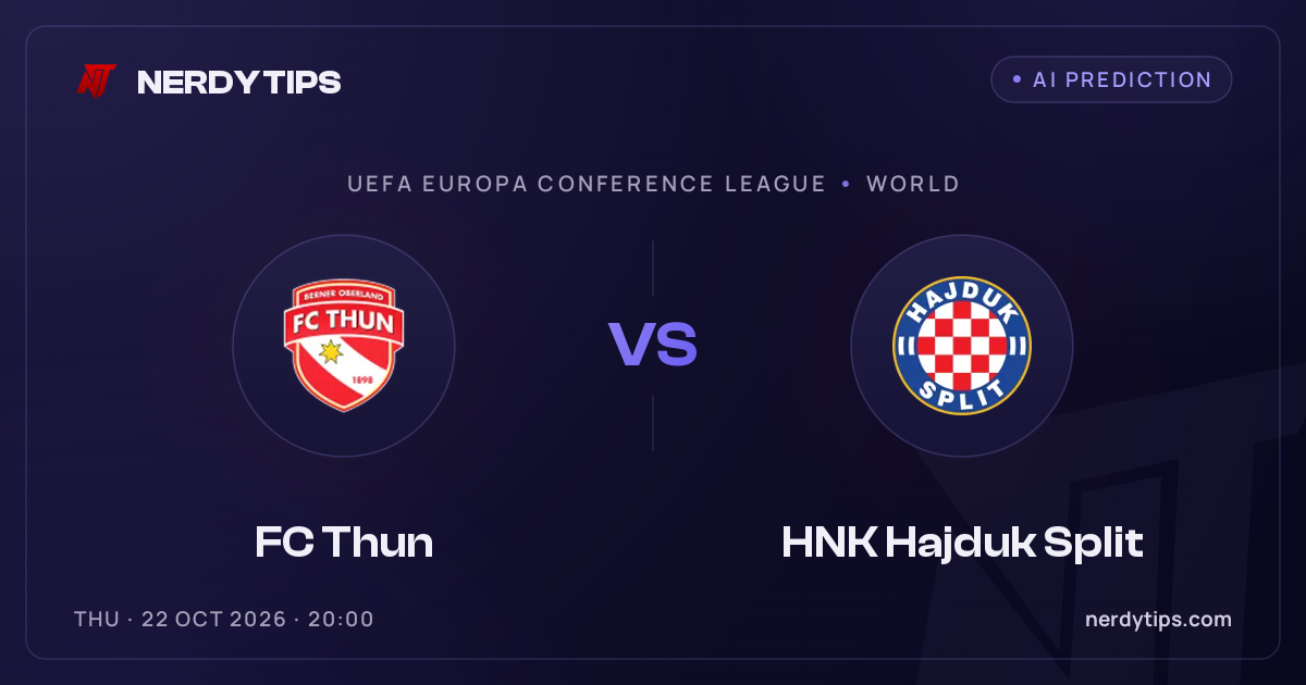 FC Thun vs HNK Hajduk Split Typy