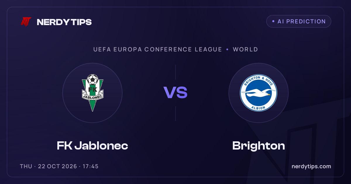 FK Jablonec vs Brighton Typy