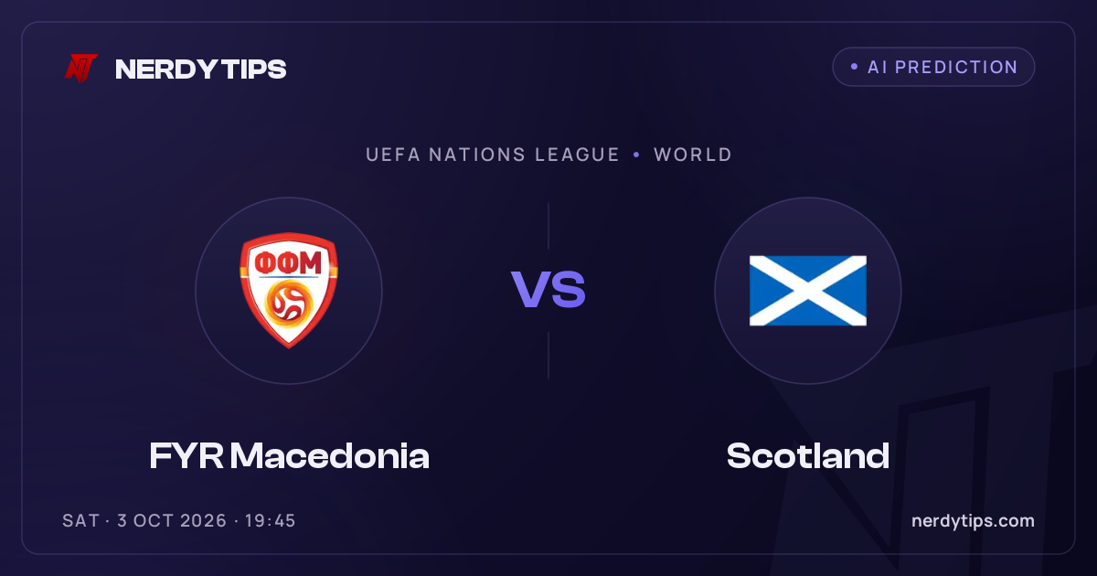 Macedônia vs Escócia Palpite