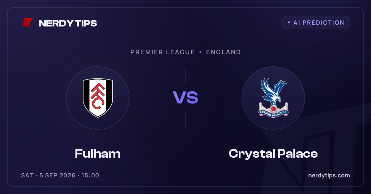Fulham vs Crystal Palace Typy