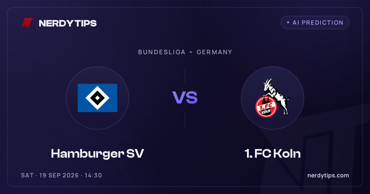 Hamburger SV vs 1. FC Koln Typy