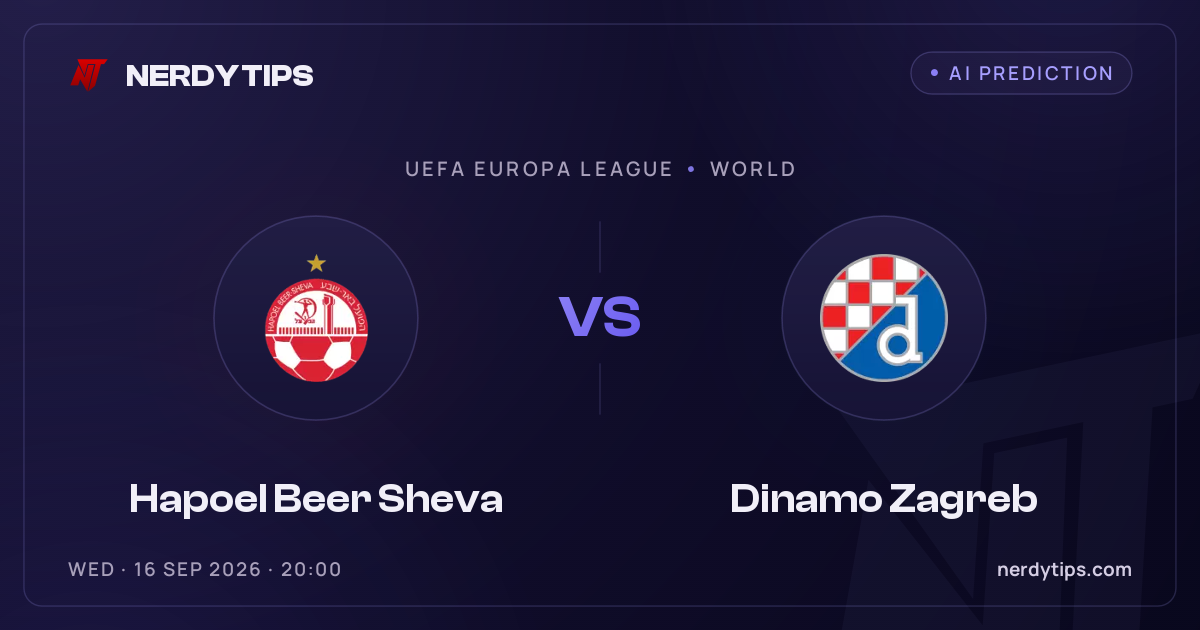 Hapoel Beer Sheva vs Dinamo Zagreb Pronóstico