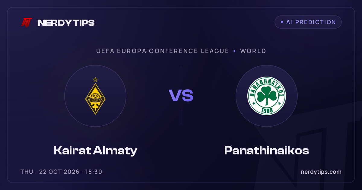 Kairat Almaty vs Panathinaikos Prediction