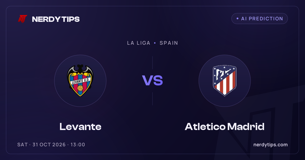 Levante vs Atletico Madrid Palpite