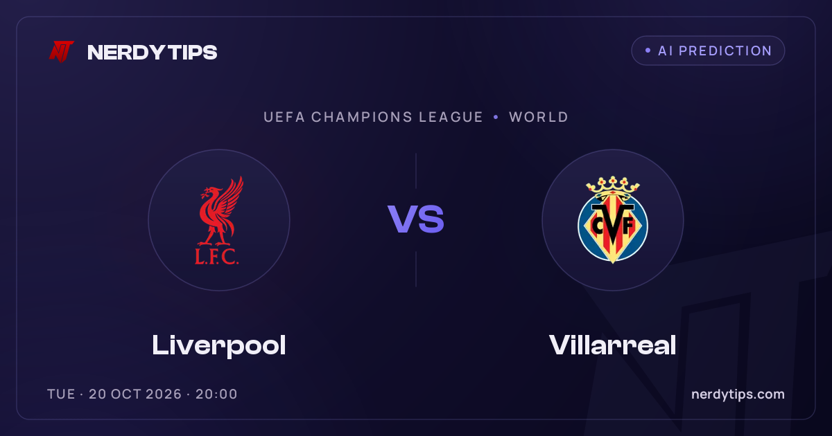 Liverpool vs Villarreal Prediction