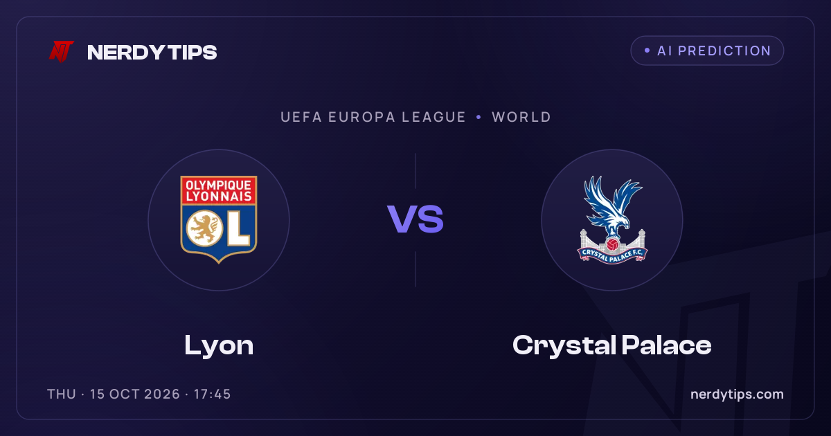 Lyon vs Crystal Palace Palpite