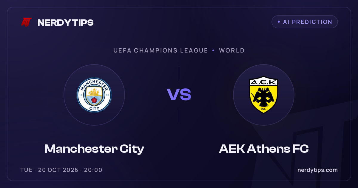 Manchester City vs AEK Athens FC Typy