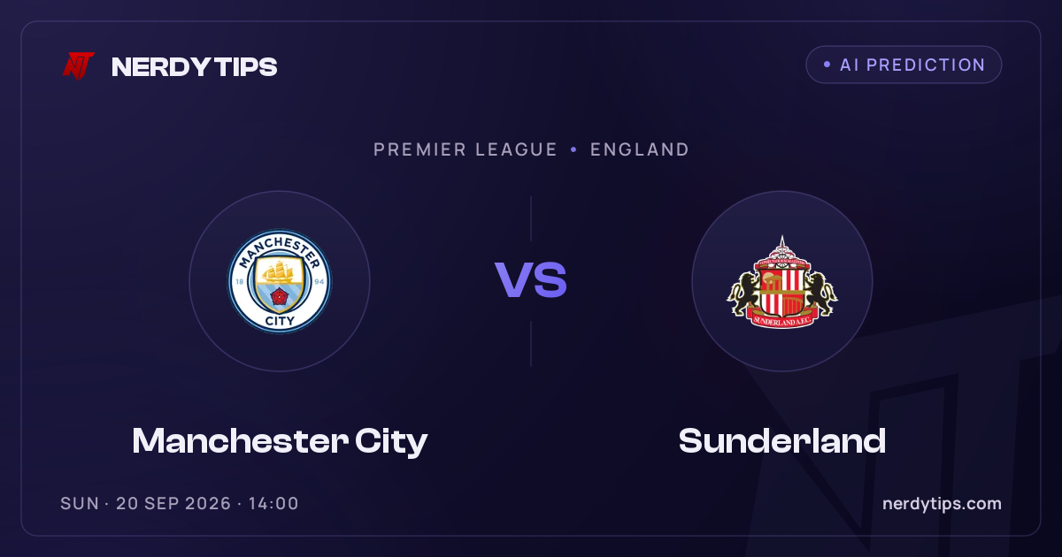 Manchester City vs Sunderland Prediction