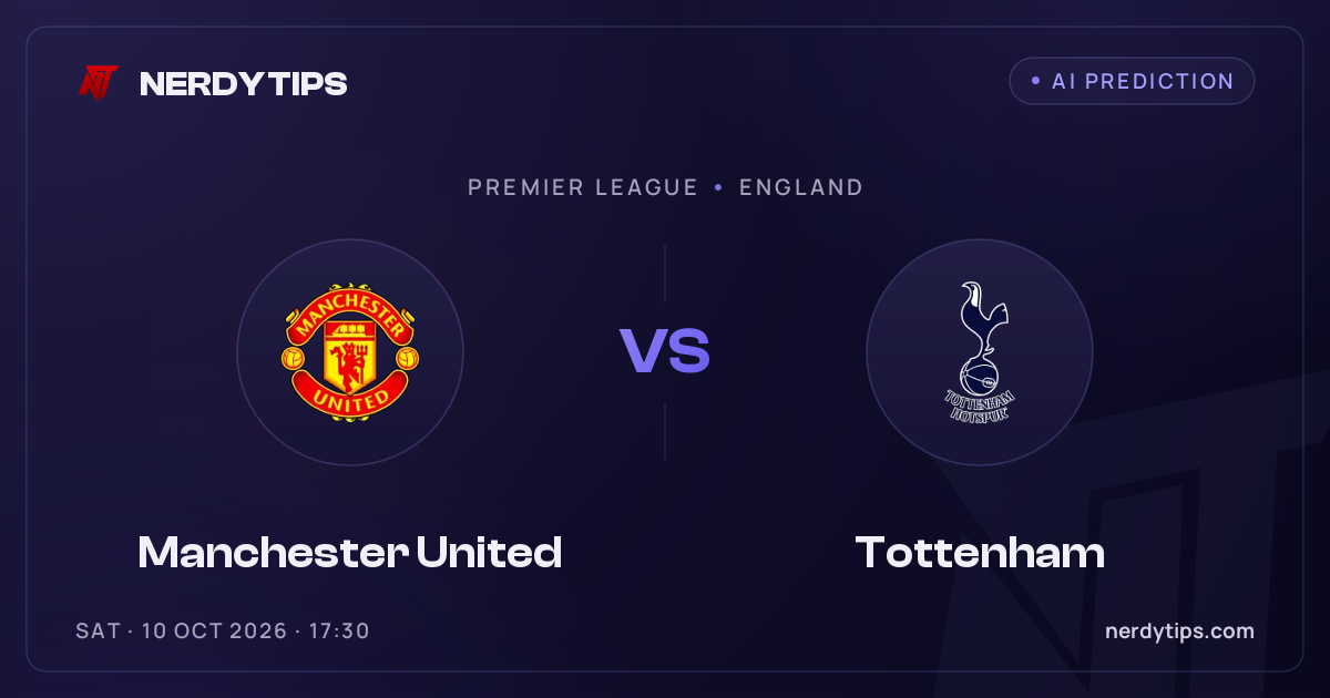 Manchester United vs Tottenham Typy