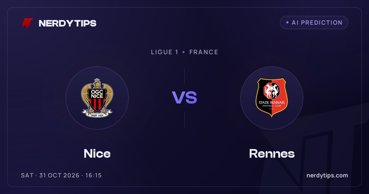 Nice vs Rennes Palpite