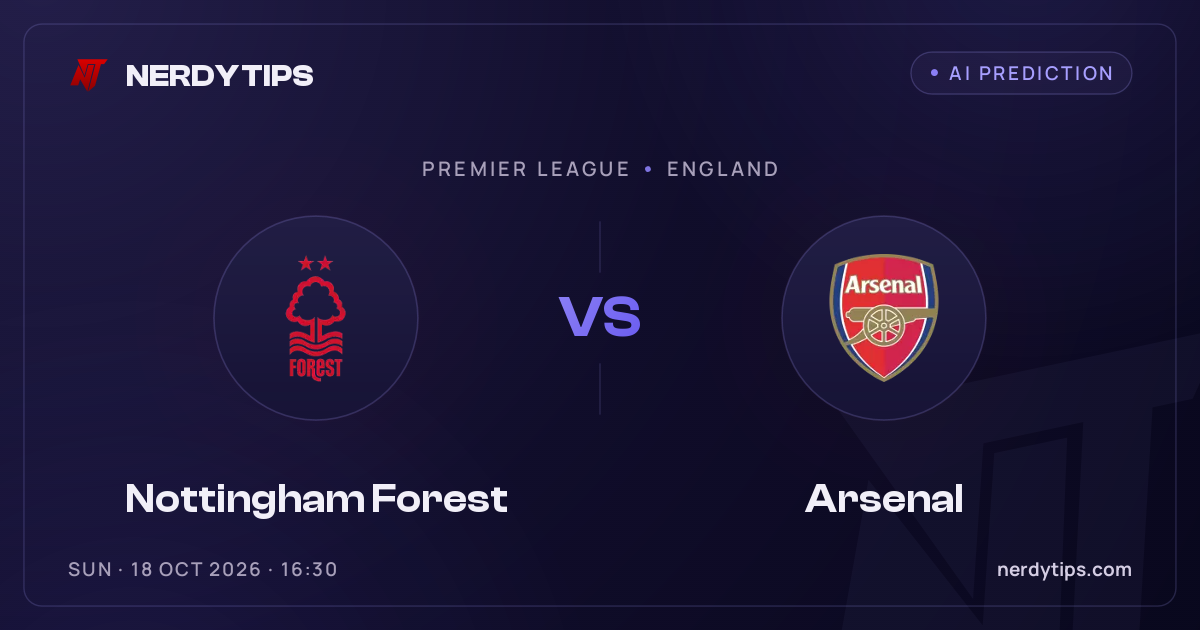 Nottingham Forest vs Arsenal Typy
