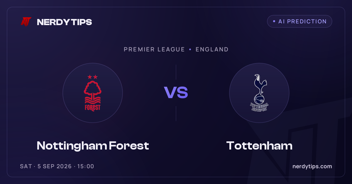 Nottingham Forest vs Tottenham Prediction