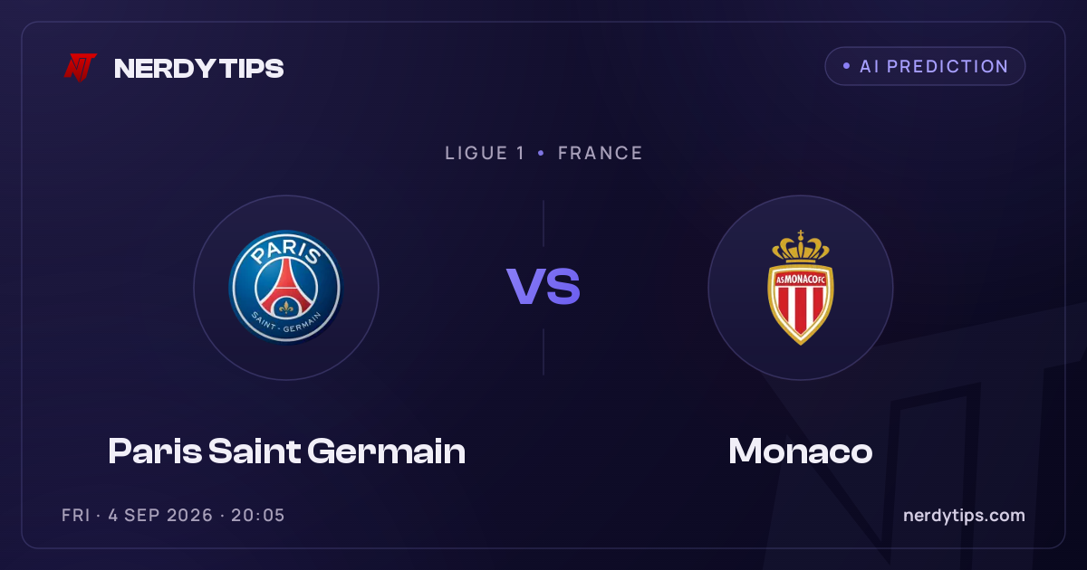 Paris Saint Germain vs Monaco Prediction