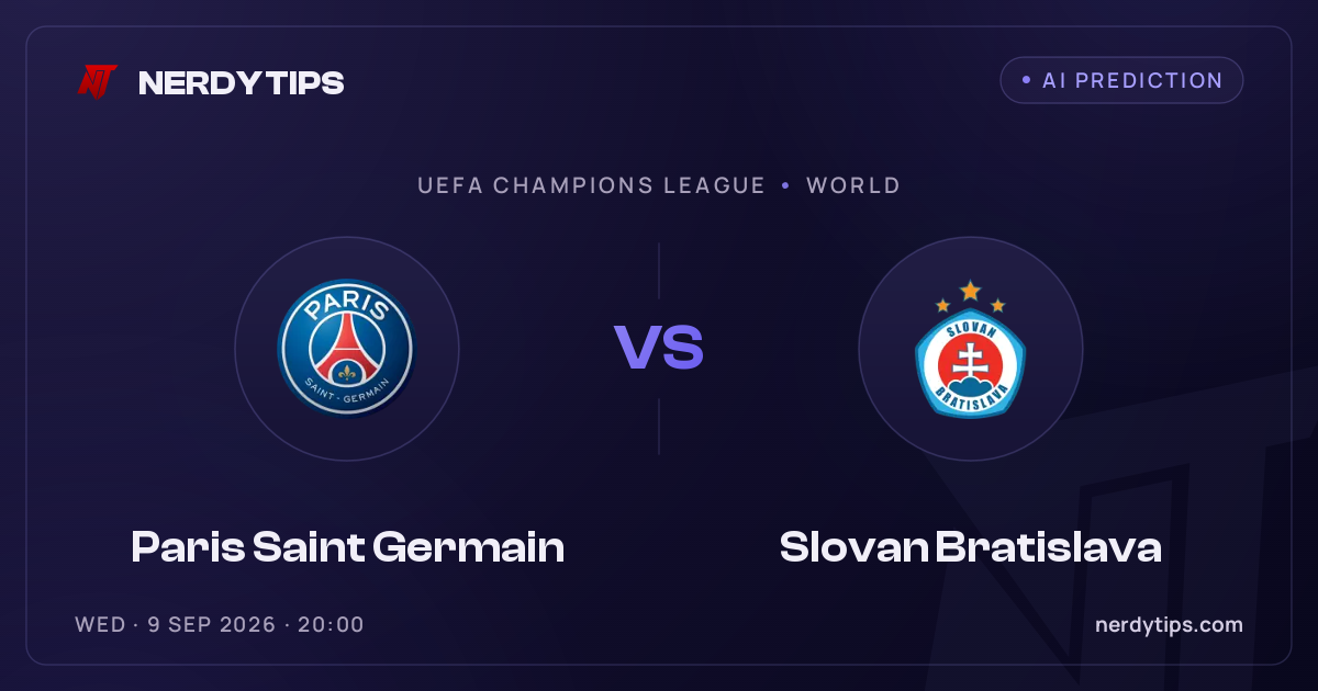 Paris Saint Germain vs Slovan Bratislava Tipp