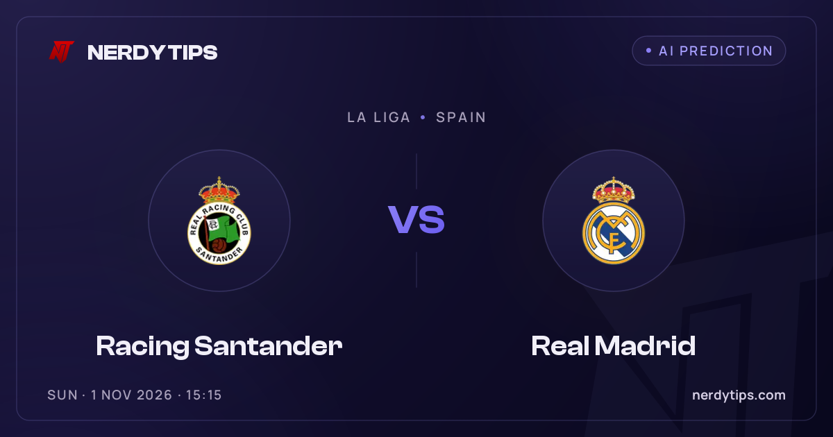 Racing Santander vs Real Madrid Typy