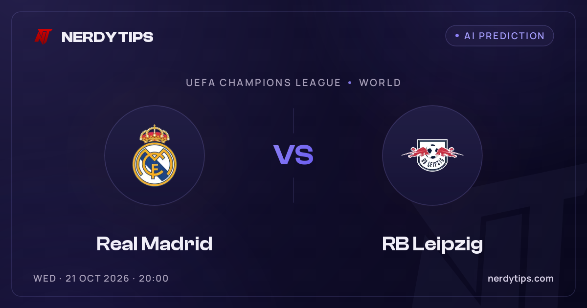 Real Madrid vs RB Leipzig Tahmin