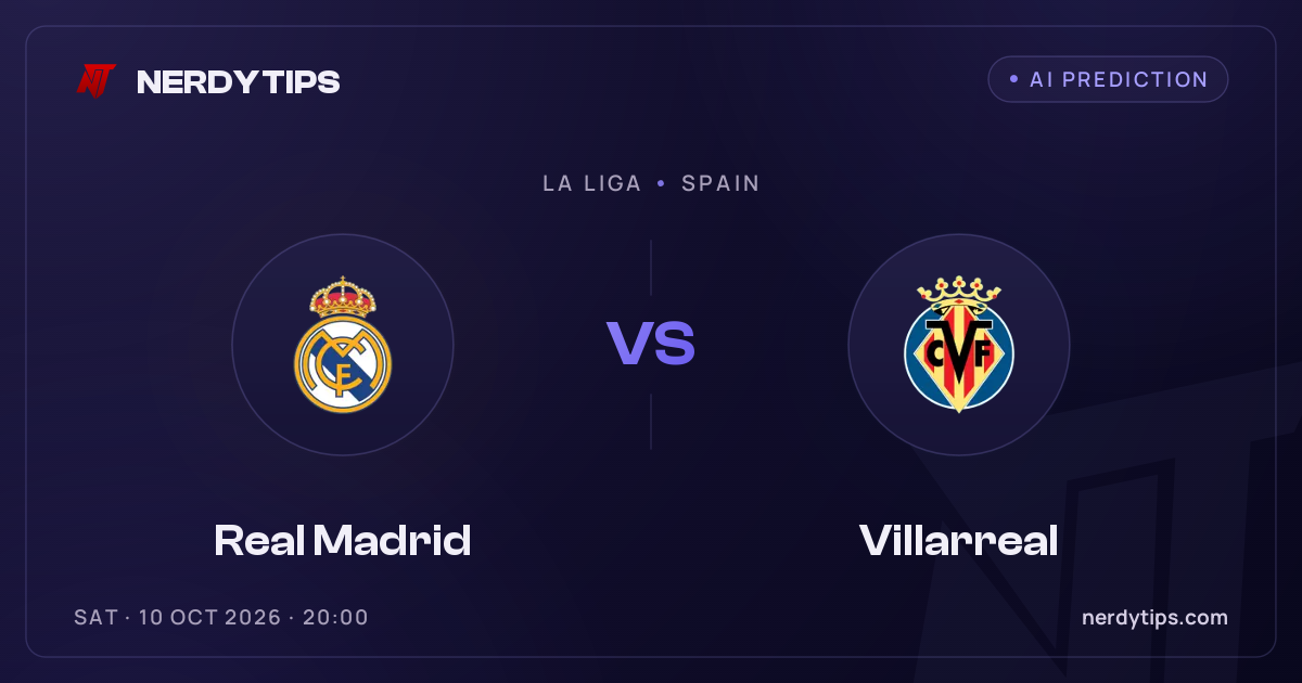 Real Madrid vs Villarreal Pronóstico