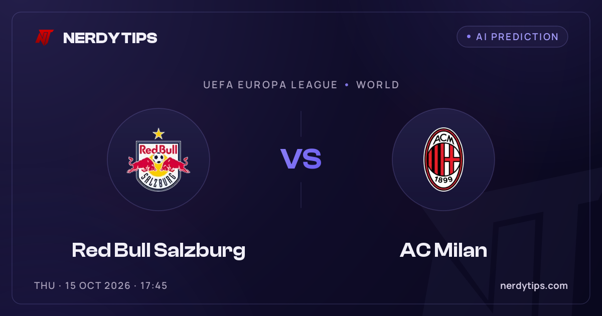 Red Bull Salzburg vs AC Milan Pronostic